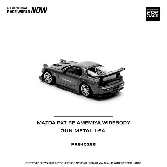 Mazda RX7 RE-AMEMIYA Gray POP RACE 1:64