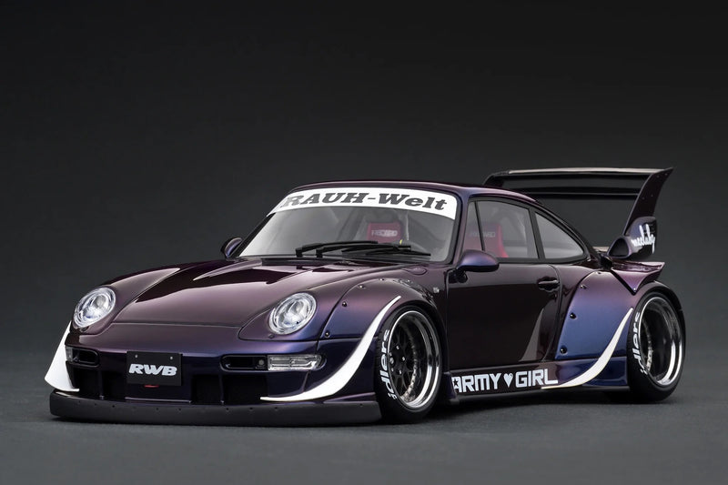 Load image into Gallery viewer, Porsche RWB 993 Purple IGNITION MODEL 1:18
