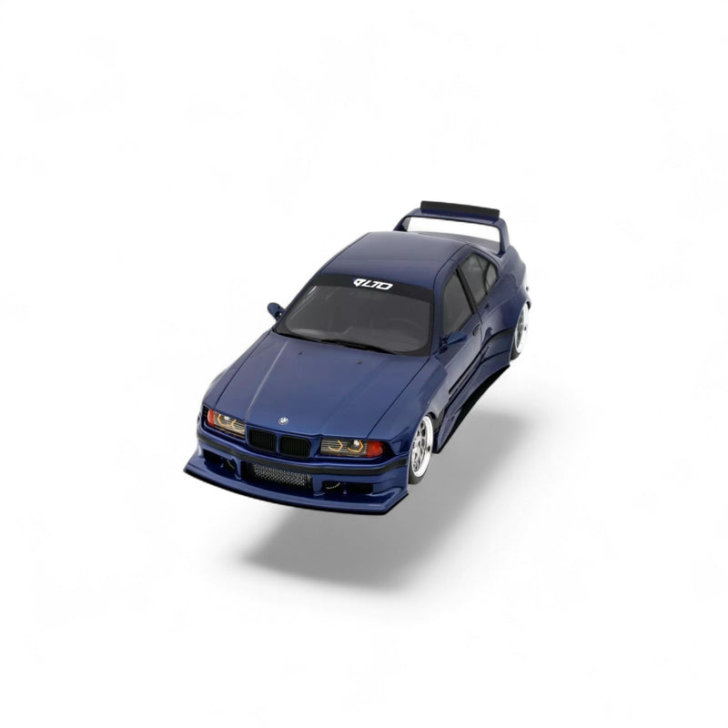 Chargez l'image dans la visionneuse de la galerie, BMW E36 LTO BERLINE TURBO KHYZYL SALEEM BLEU AVUS 2023 OTTOmobile 1:18
