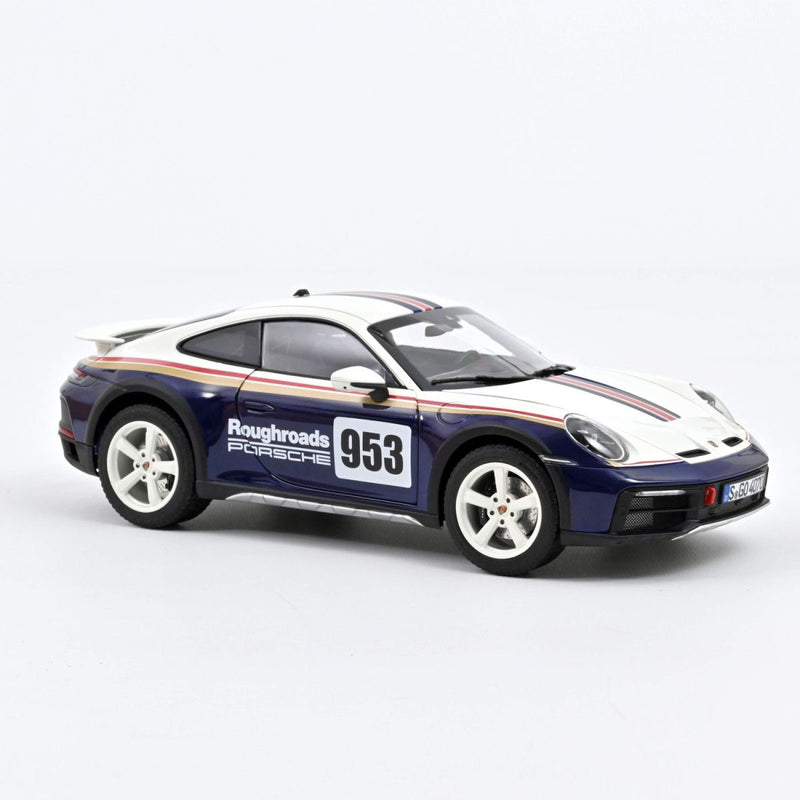Load image into Gallery viewer, Porsche 911 Dakar 2023 Roughroads Blue/White/Gold/Red NOREV 1:18
