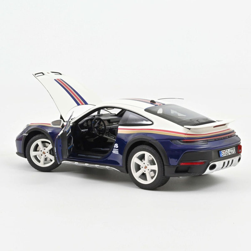 Load image into Gallery viewer, Porsche 911 Dakar 2023 Roughroads Blue/White/Gold/Red NOREV 1:18
