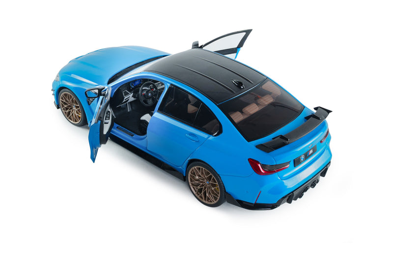 Load image into Gallery viewer, BMW M3 PERFORMANCE PARTS DAYTONA BEACH BLUE 2024 SOLIDO 1:18
