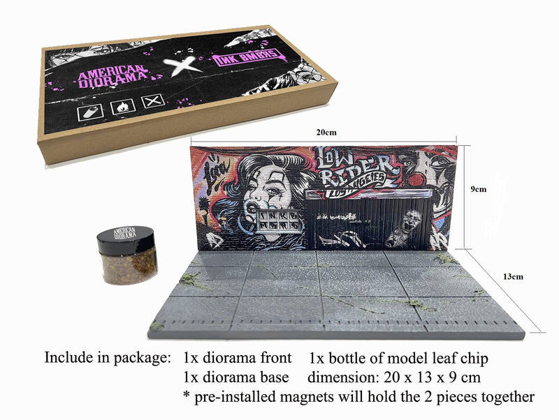 Load image into Gallery viewer, Diorama STREET ART LA GRAFFITI 2024 (Cars and Figures not included) MINI GT 1:64
