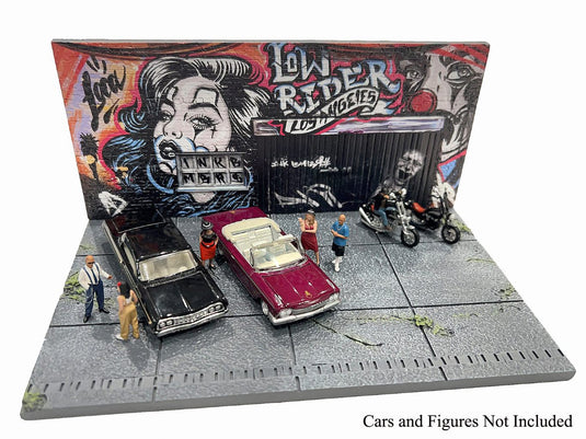 Diorama STREET ART LA GRAFFITI 2024 (Cars and Figures not included) MINI GT 1:64