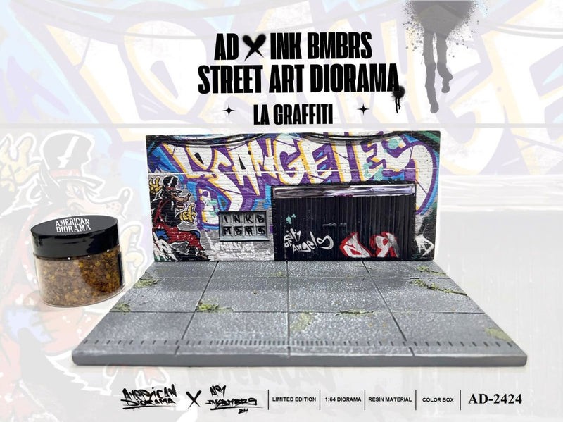 Load image into Gallery viewer, Diorama STREET ART LA LOWRIDER 2024 (Cars and Figures not included) MINI GT 1:64
