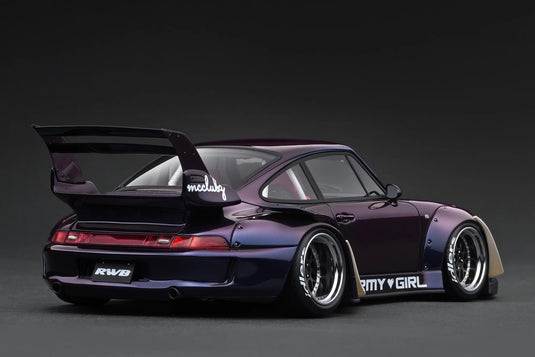 Porsche RWB 993 Purple IGNITION MODEL 1:18