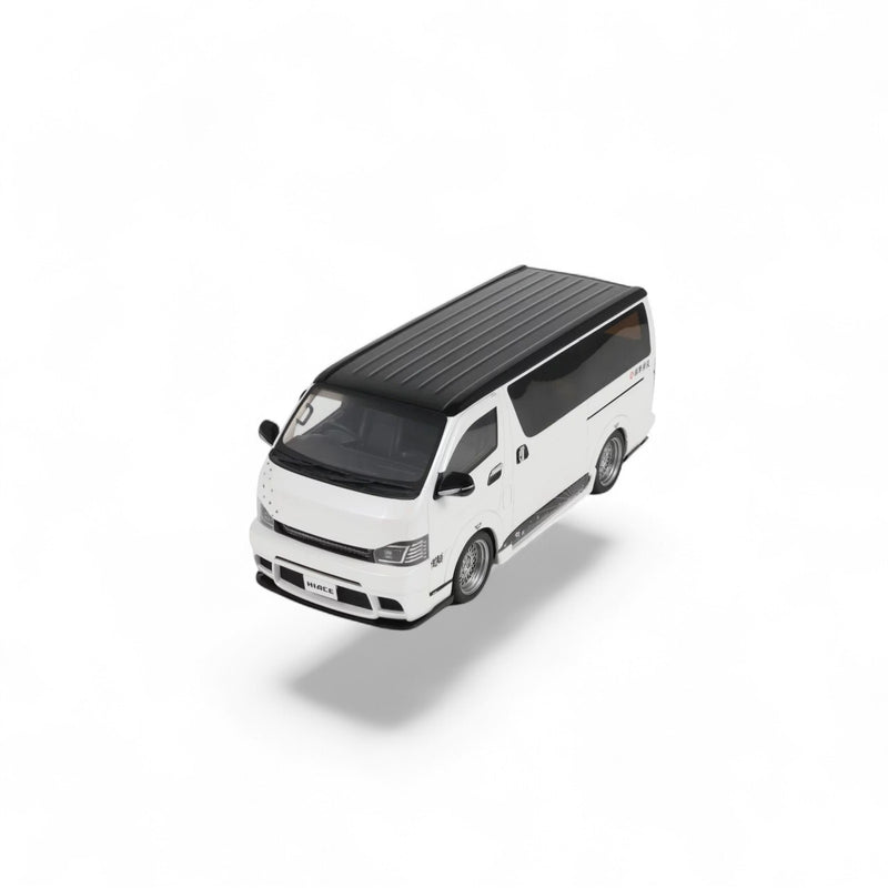 Load image into Gallery viewer, TOYOTA HIACE SUPER GL CUSTOM PEARL WHITE 2008 OTTOmobile 1:18
