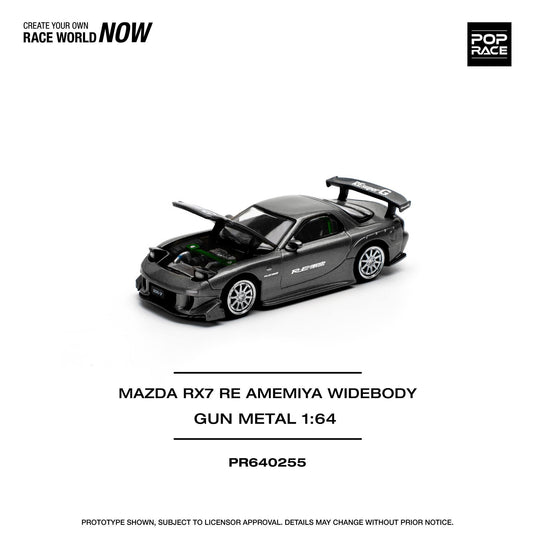 Mazda RX7 RE-AMEMIYA Gray POP RACE 1:64