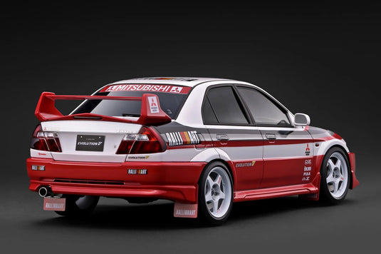 MITSUBISHI LANCER EVOLUTION V (CP9A) WHITE/RED IGNITION MODEL 1:18