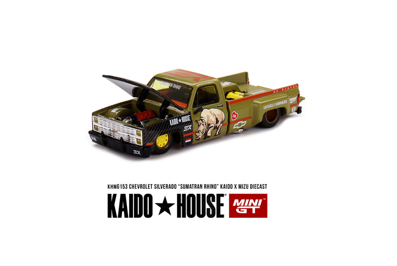 Load image into Gallery viewer, Chevrolet SILVERADO SUMATRAN RHINO 1980 MINI GT 1:64
