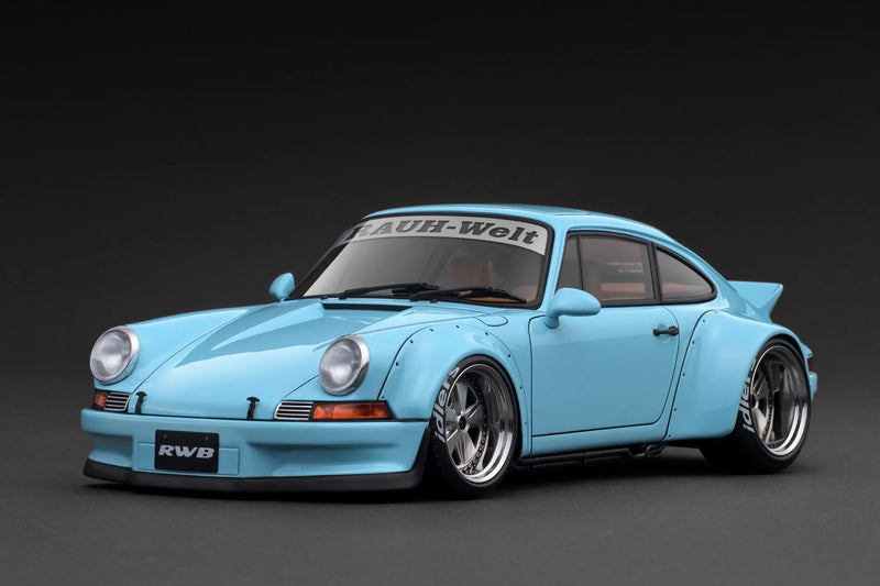 Load image into Gallery viewer, Porsche RWB Backdate Blue IGNITION MODEL 1:18
