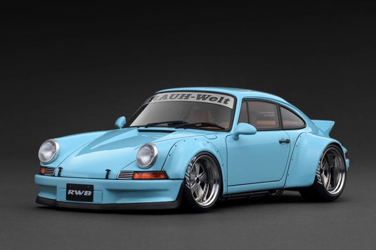 Porsche RWB Backdate Blue IGNITION MODEL 1:18