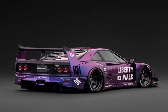 Ferrari LB-WORKS 40 Purple/White IGNITION MODEL 1:18