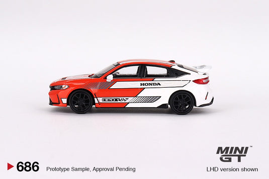 Honda Civic TYPE R 2023 Pace Car (LHD) MINI GT 1:64