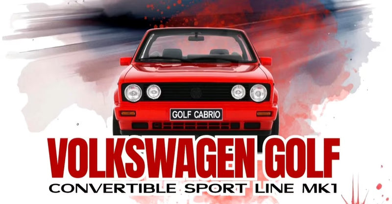 Load image into Gallery viewer, Volkswagen GOLF CONVERTIBLE SPORT LINE MK1 FLASH RED 1991 OTTOmobile 1:12
