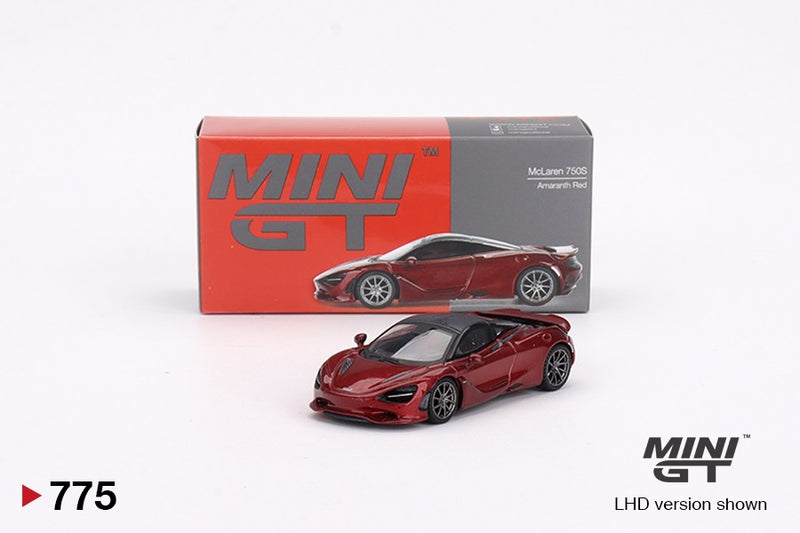Load image into Gallery viewer, McLaren 750S AMARANTH RED 2023 (LHD) MINI GT 1:64
