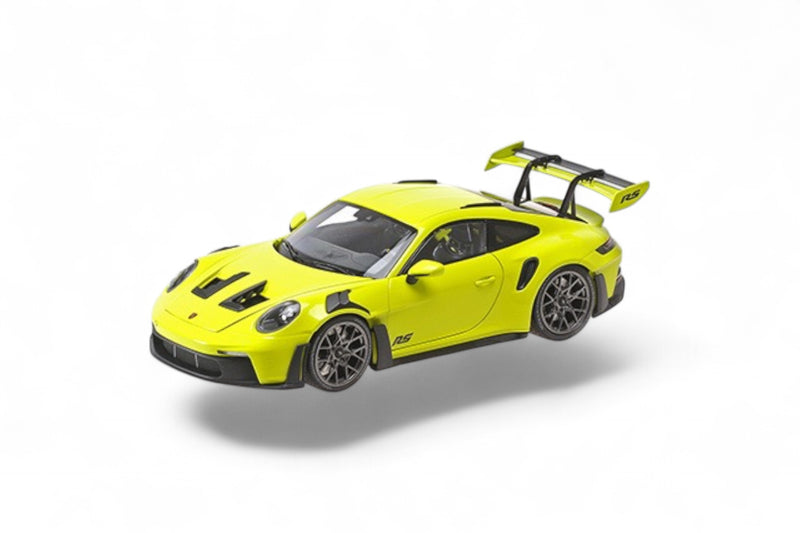 Load image into Gallery viewer, Porsche 911 (992) GT3RS 2023 ACID GREEN / BLACK WHEELS MINICHAMPS 1:18
