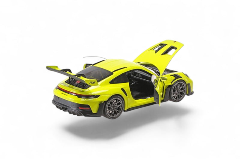 Load image into Gallery viewer, Porsche 911 (992) GT3RS 2023 ACID GREEN / BLACK WHEELS MINICHAMPS 1:18
