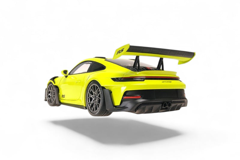 Load image into Gallery viewer, Porsche 911 (992) GT3RS 2023 ACID GREEN / BLACK WHEELS MINICHAMPS 1:18
