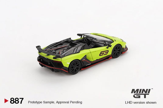 Lamborghini AVENTADOR SVJ 63 ROADSTER GREEN SHOCK 2022 (LHD) MINI GT 1:64