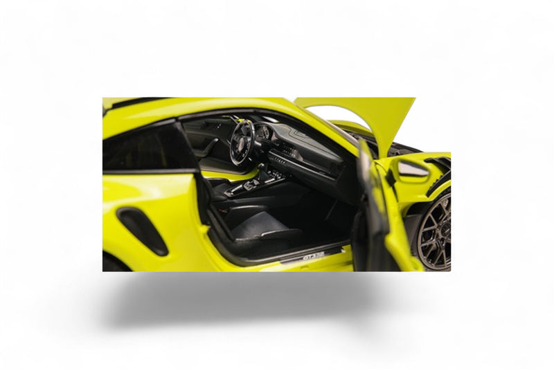 Load image into Gallery viewer, Porsche 911 (992) GT3RS 2023 ACID GREEN / BLACK WHEELS MINICHAMPS 1:18
