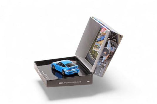 Porsche 911 GT3 2009 BLUE SPECIAL BOX ‼️LIMITED EDITION 525 pieces‼️ MINICHAMPS 1:43