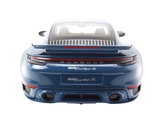 Porsche 911 (992) Turbo S coupe Sport Design 2021 Blue MINICHAMPS 1:18