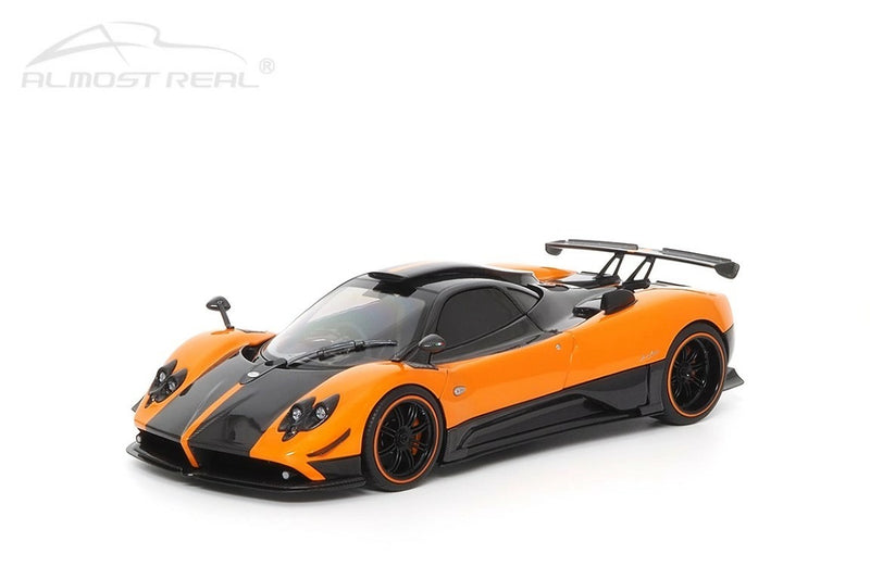 Load image into Gallery viewer, Pagani ZONDA Cinque Coupe ORANGE Arancio St. Tropez (LIMITED EDITION 1007/1008 pieces) ALMOST REAL 1:18
