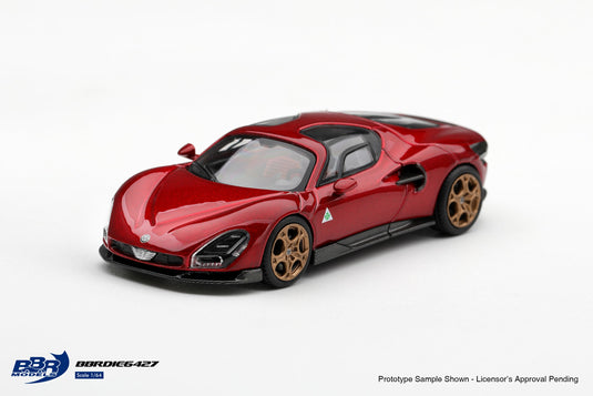 ALFA ROMEO 33 STRADALE ROUGE VILLA D'ESTE 2025 BBR Models 1:64