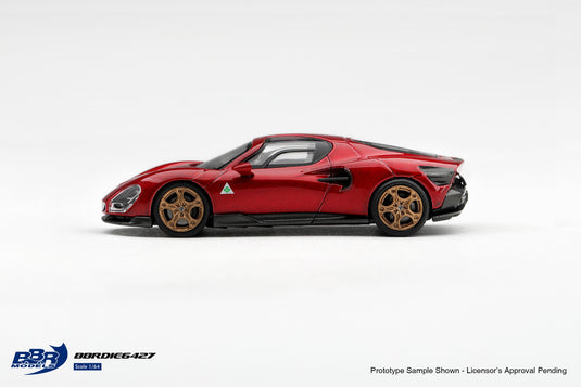 ALFA ROMEO 33 STRADALE ROUGE VILLA D'ESTE 2025 BBR Models 1:64