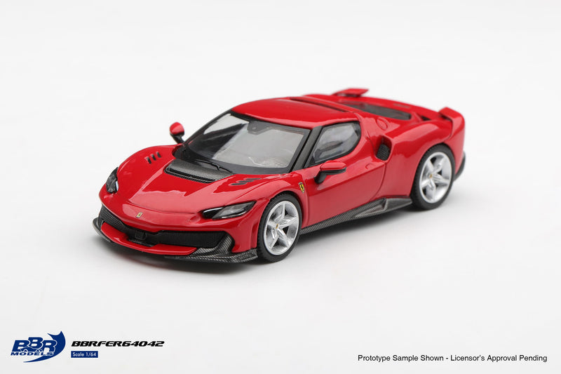 Load image into Gallery viewer, FERRARI 296 SPECIALE RED CORSA 2024 BBR Models 1:64
