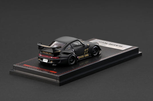 PORSCHE RWB 993 MAT ZWART IGNITION MODEL 1:64