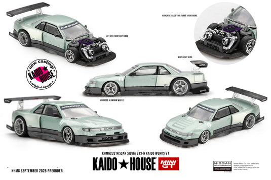Nissan SILVIA S13-R KAIDO WORKS V1 1991 MINI GT 1:64