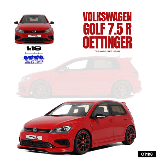 Volkswagen GOLF 7.5 R OETTINGER TORNADO RED 2018 OTTOmobile 1:18