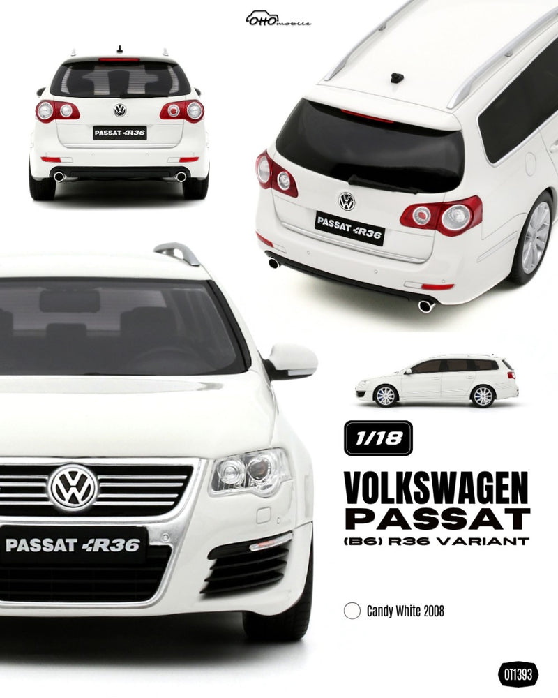 Laad de afbeelding in de Gallery-viewer, VOLKSWAGEN PASSAT (B6) R36 VARIANT WIT 2008 OTTOmobile 1:18
