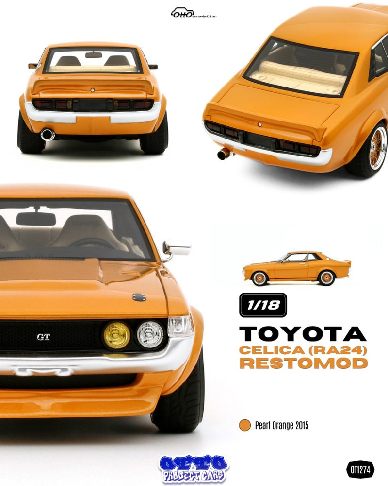 Chargez l'image dans la visionneuse de la galerie, TOYOTA CELICA (RA24) RESTOMOD ORANGE 2015 OTTOmobile 1:18
