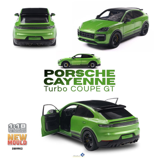 PORSCHE CAYENNE TURBO GT COUPE 2024 GROEN SOLIDO 1:18