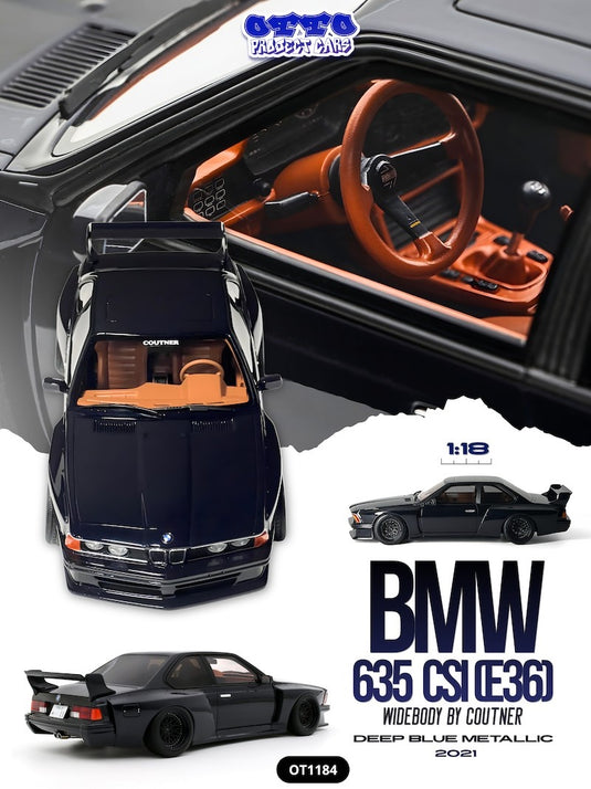 BMW 635 CSI (E24) WIDEBODY BY COUTNER DEEP BLUE METALLIC 2021 OTTOmobile 1:18