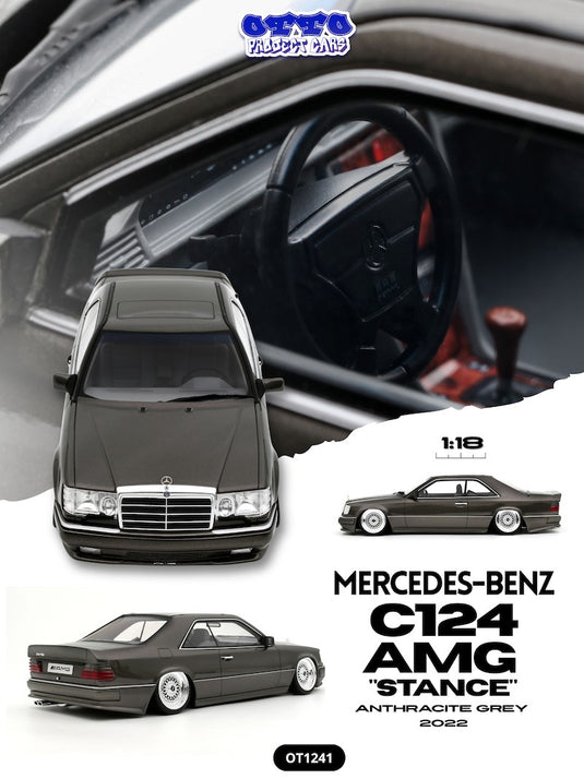 MERCEDES-BENZ C124 AMG "STANCE" ANTRACIETGRIJS 2022 OTTOmobile 1:18