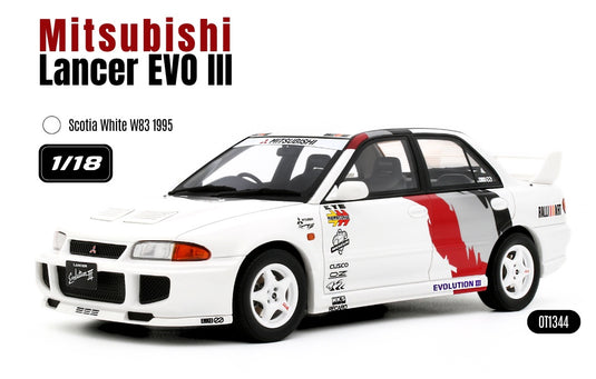 MITSUBISHI LANCER EVO III SCOTIA WIT W83 1995 OTTOmobile 1:18