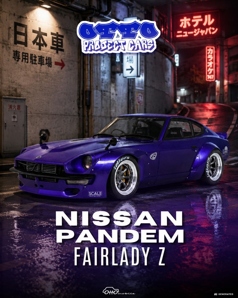 Load image into Gallery viewer, NISSAN PANDEM FAIRLADY Z BLUE METALIC 2015 OTTOmobile 1:18
