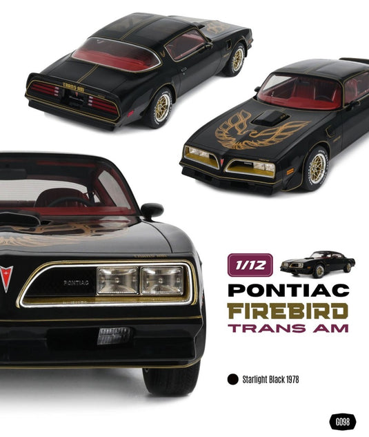PONTIAC FIREBIRD TRANS AM STARLIGHT ZWART 1978 OTTOmobile 1:12
