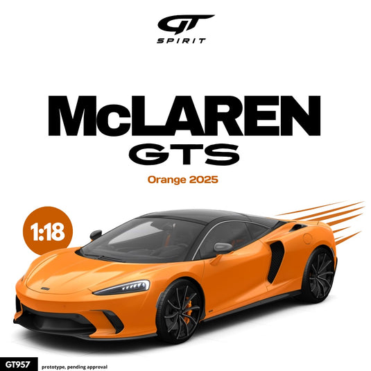 McLaren GTS ORANGE 2025 GT SPIRIT 1:18