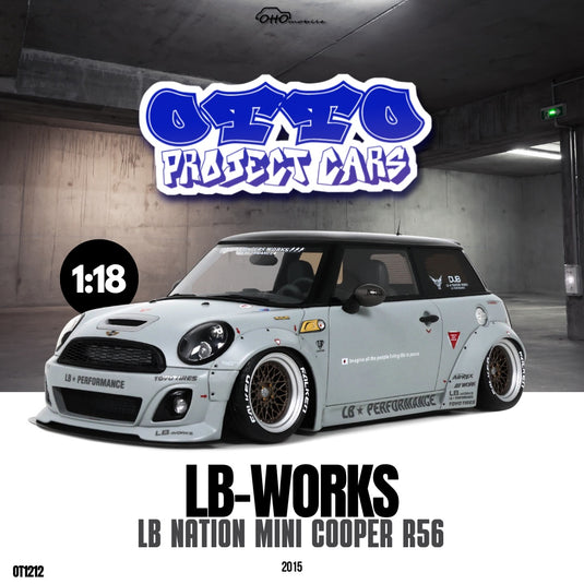 Mini Cooper R56 2015 LB-WORKS LB NATION GRAY OTTOmobile 1:18