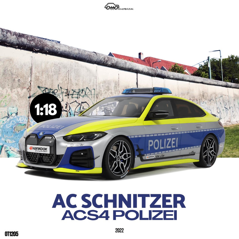 Load image into Gallery viewer, BMW AC SCHNITZER ACS4 POLIZEI 2022 OTTOmobile 1:18
