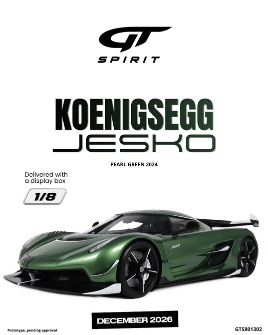 KOENIGSEGG JESKO PEARL GREEN 2024 GT SPIRIT 1:8