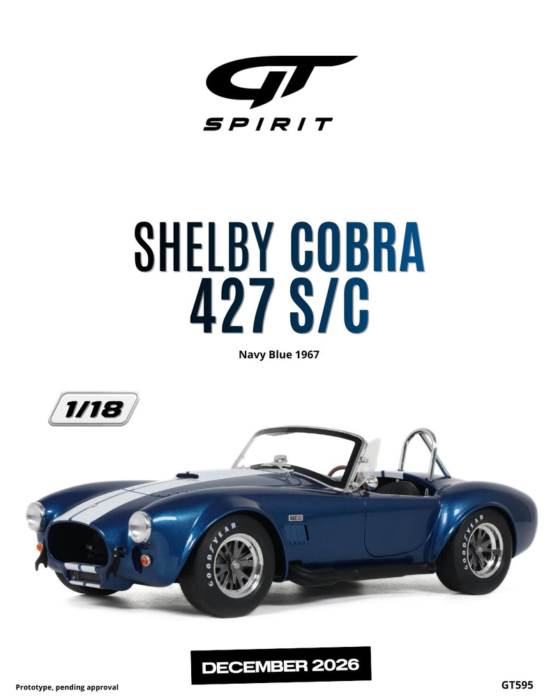 Load image into Gallery viewer, SHELBY COBRA 427 S/C NAVY BLUE 1967 GT SPIRIT 1:18
