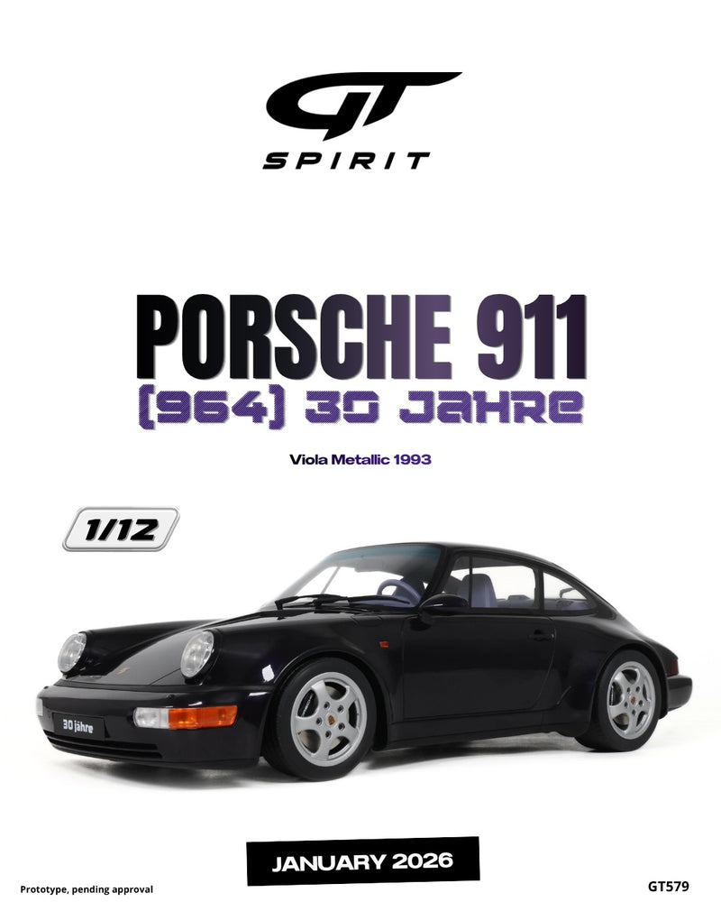 Load image into Gallery viewer, PORSCHE 911 (964) 30 JAHRE VIOLA METALLIC 1993 GT SPIRIT 1:12
