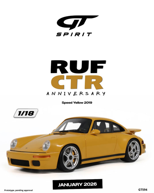 RUF CTR ANNIVERSARY SPEED YELLOW 2019 GT SPIRIT 1:18