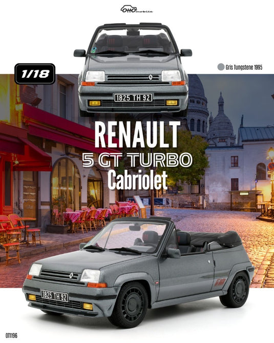 RENAULT 5 GT TURBO CABRIOLET GRIJS 1995 OTTOmobile 1:18